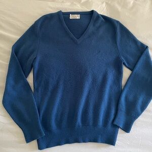 Dior Blue V-Neck Sweater